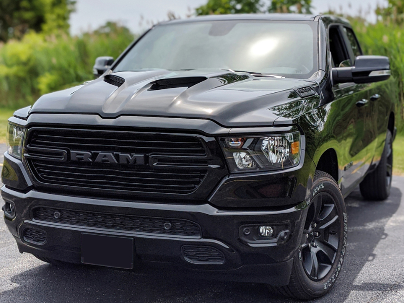 Hellcat Cuda Style Power Hood 2019-up Ram 1500 New Body style